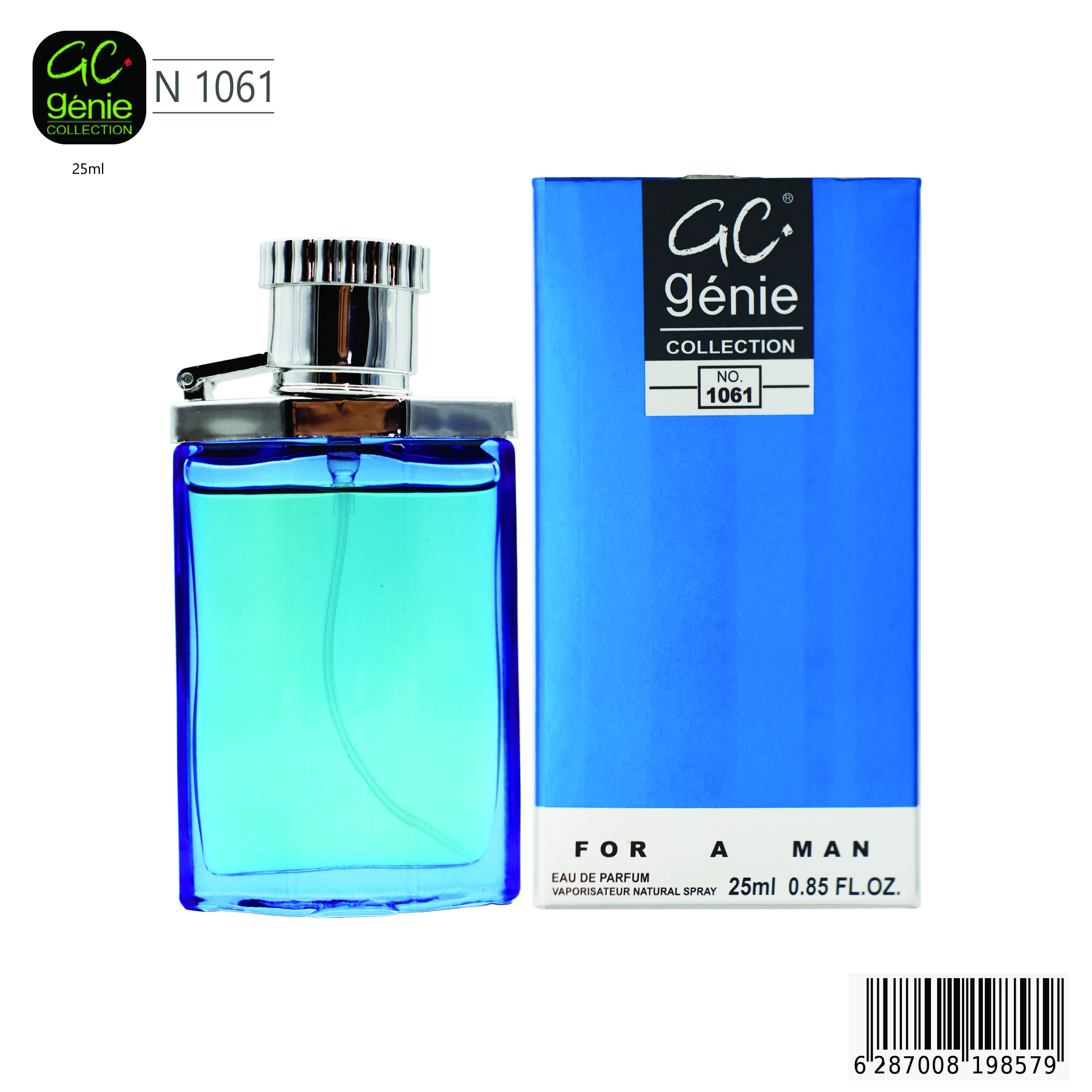 جيني كولكشن 011061 عطر رجالي زهري خشبي -25مل